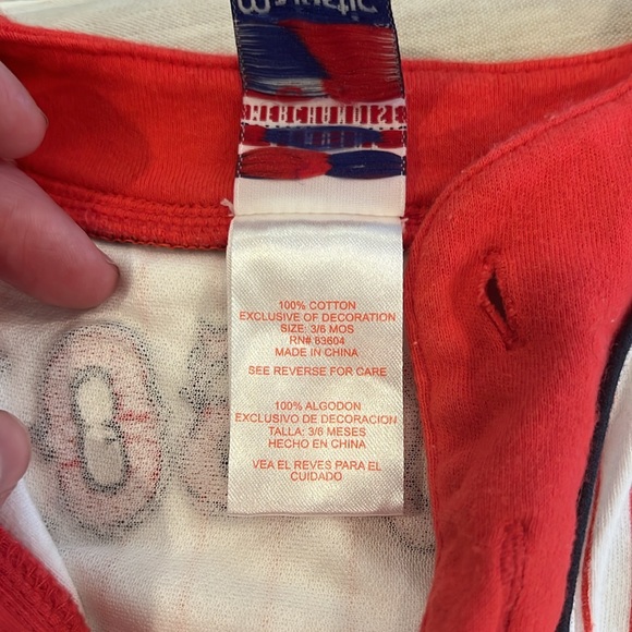 Genuine merchandise, Red Sox onesie, and Red Sox onesie, baseball outfit - Picture 5 of 6